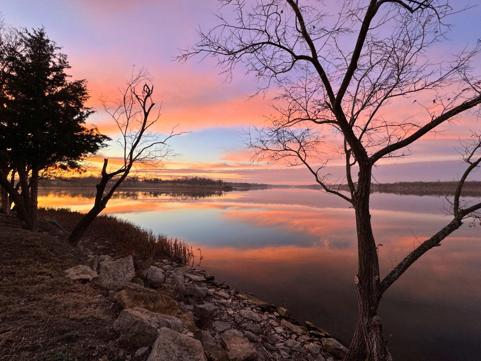 Lake Shawnee at Sunrise